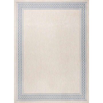 Lucia Classic Diamond Border Indoor/outdoor Area Rug